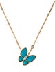 Van Cleef & Arpels Two Butterfly Pendant Necklace