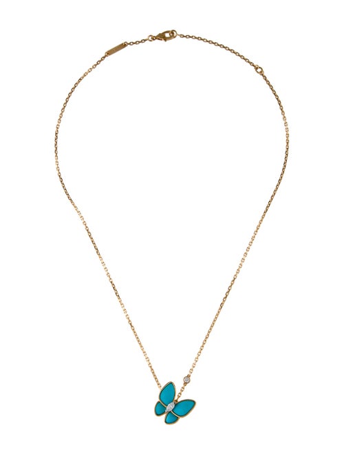 Van Cleef & Arpels Two Butterfly Pendant Necklace