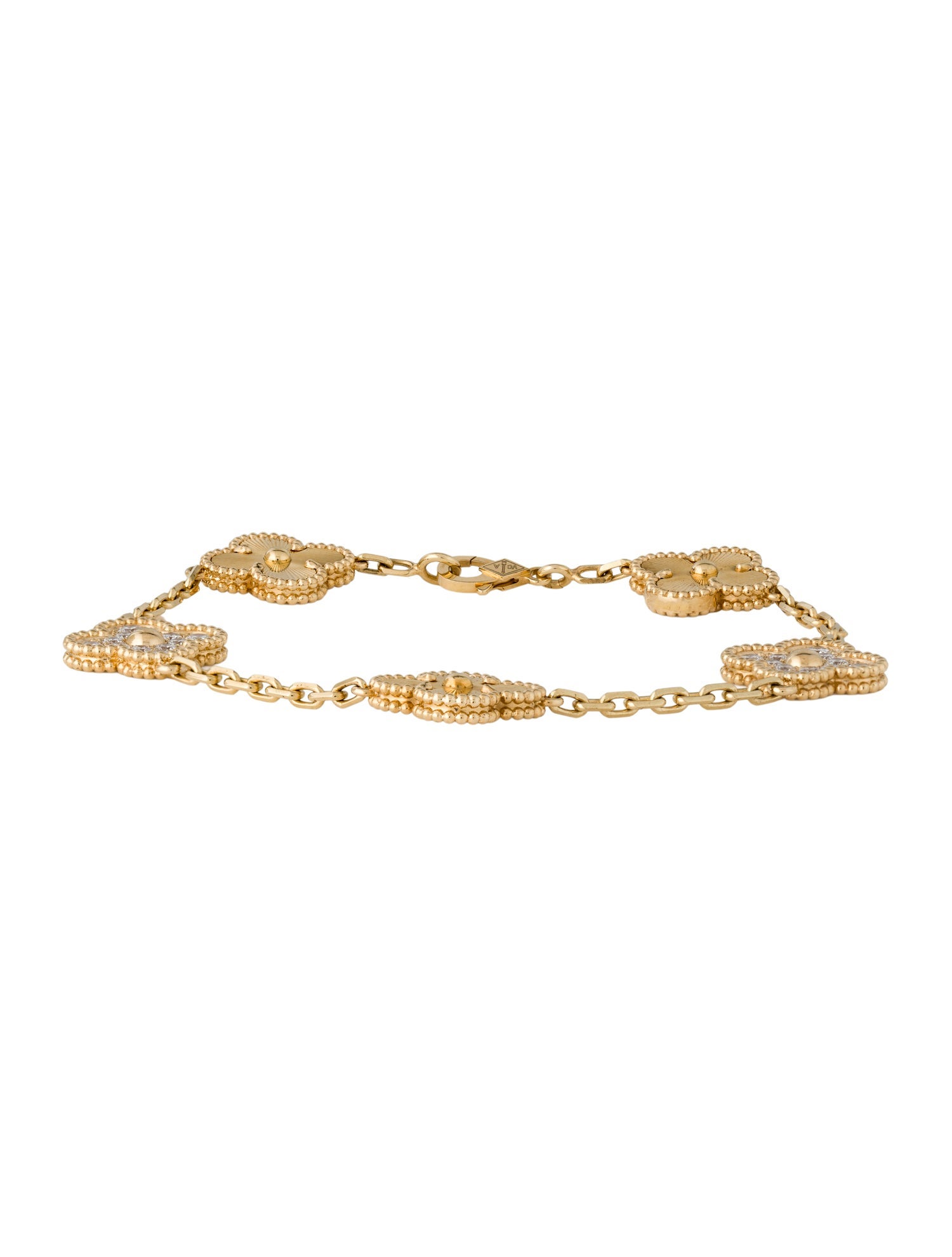 Van Cleef & Arpels Vintage Alhambra Bracelet, 5 Motifs