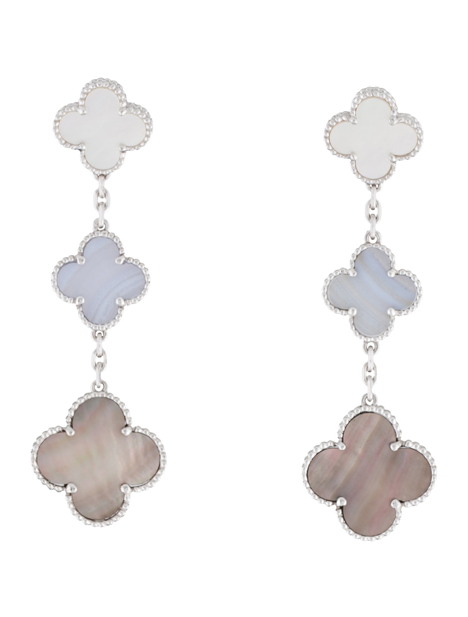 Van Cleef & Arpels Magic Alhambra Earrings, 3 Motifs
