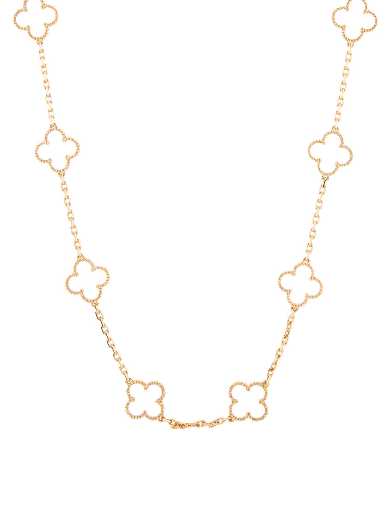 Van Cleef & Arpels Vintage Alhambra Necklace, 20 Motifs