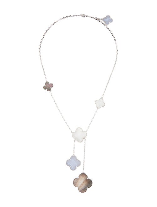 Van Cleef & Arpels Mother Of Pearl Magic Alhambra Necklace, 6 Motifs