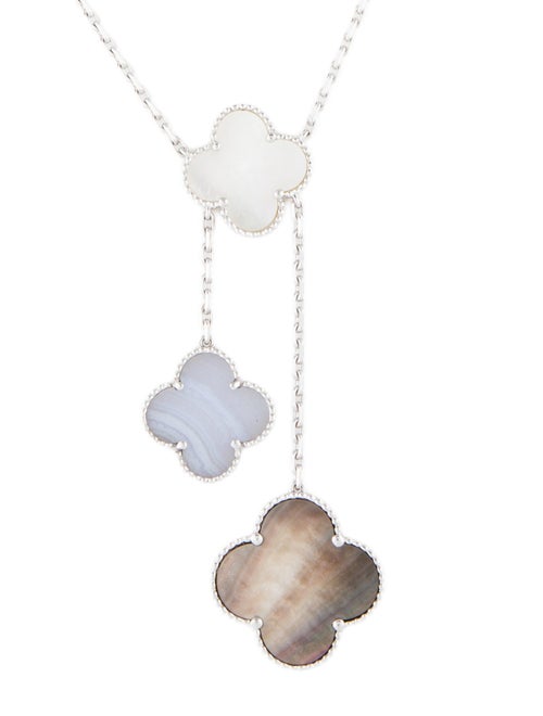 Van Cleef & Arpels Mother Of Pearl Magic Alhambra Necklace, 6 Motifs