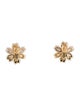Van Cleef & Arpels Mother of Pearl Rose de Noël Earrings, Mini Model