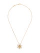 Van Cleef & Arpels Mother of Pearl Rose de Noël Pendant Necklace, Mini Model