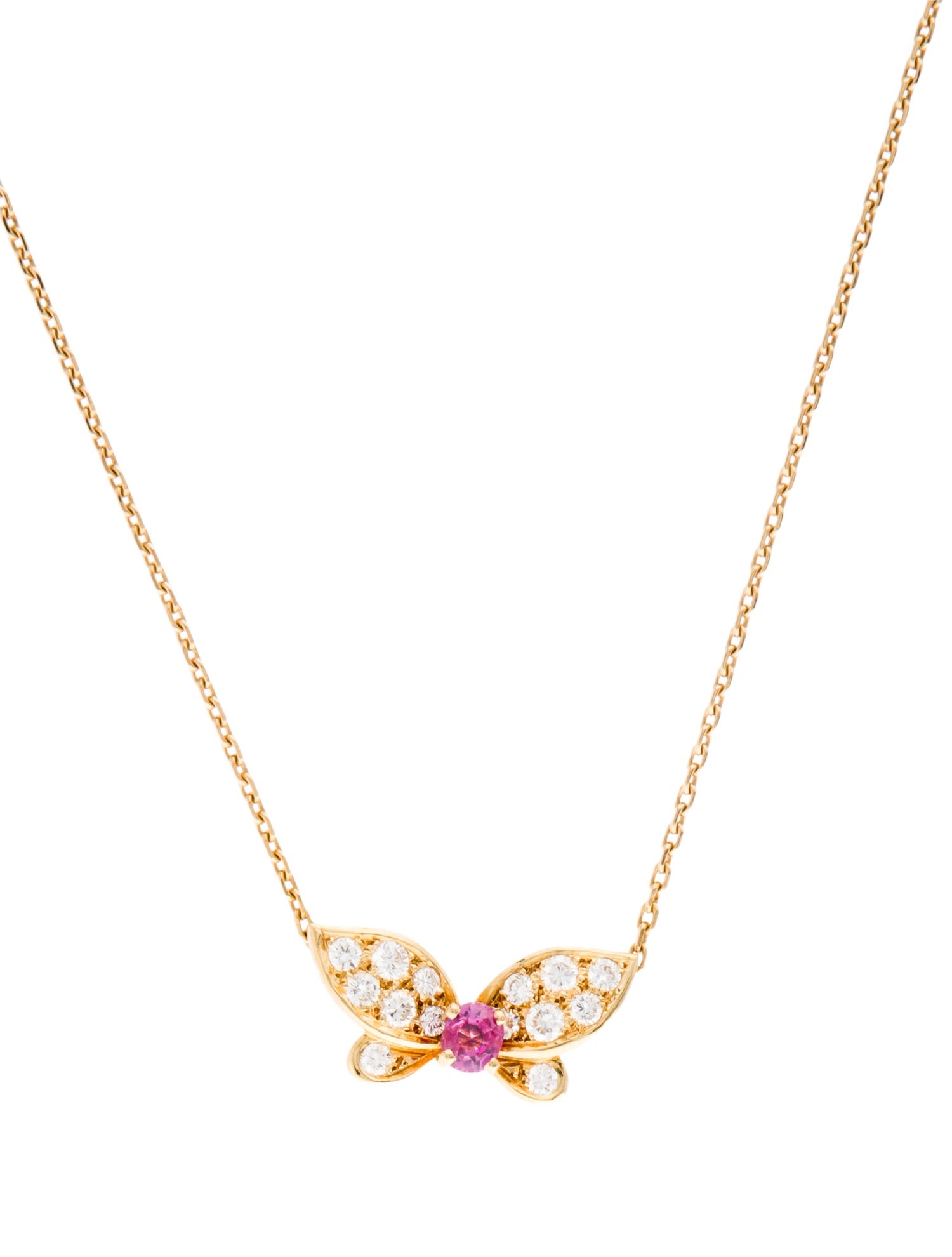 Van Cleef & Arpels Vintage Butterfly Pendant Necklace