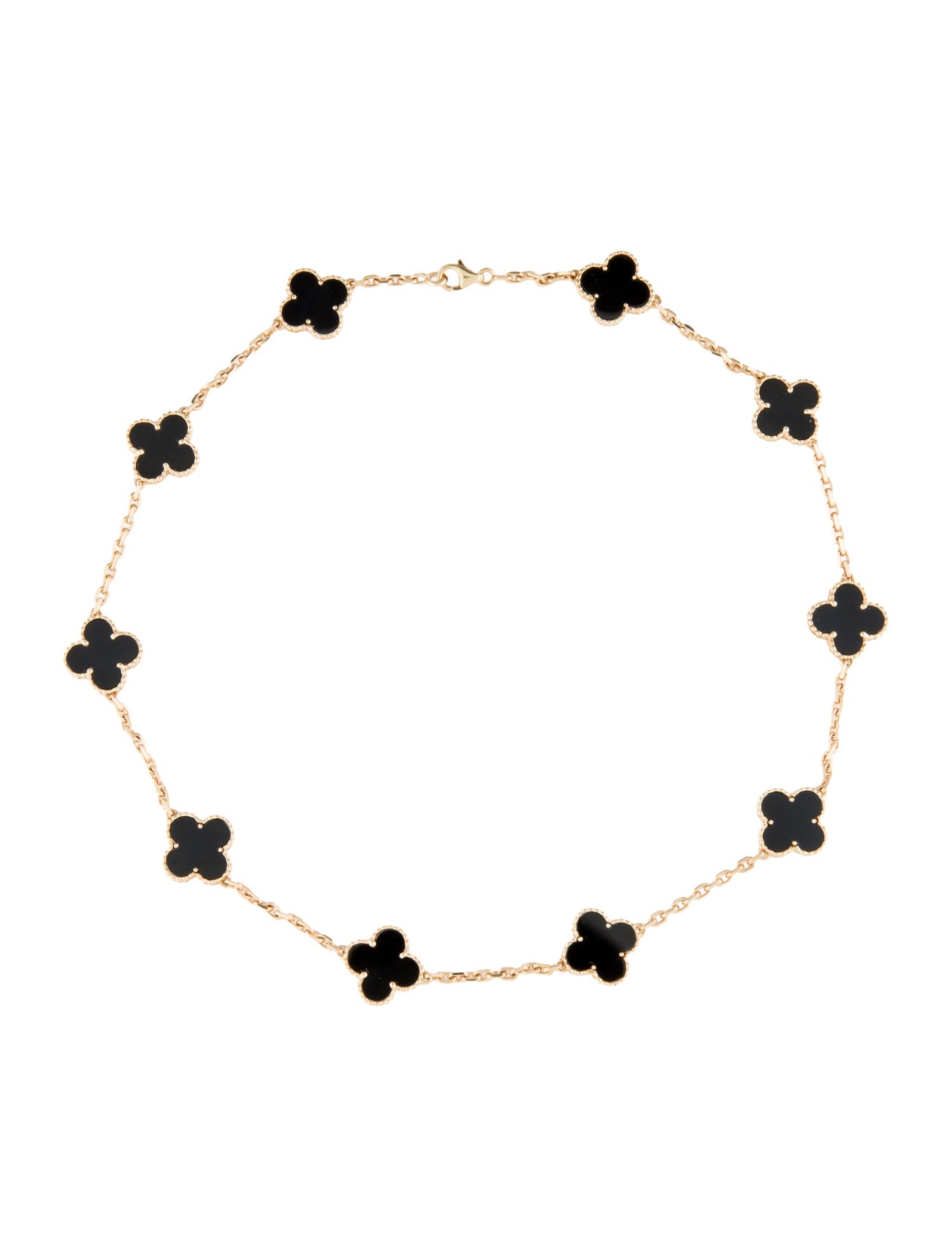 Van Cleef & Arpels Vintage Alhambra Necklace, 10 Motifs