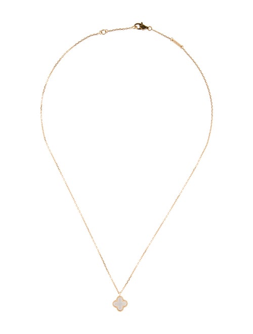 Van Cleef & Arpels Mother of Pearl Sweet Alhambra Pendant Necklace