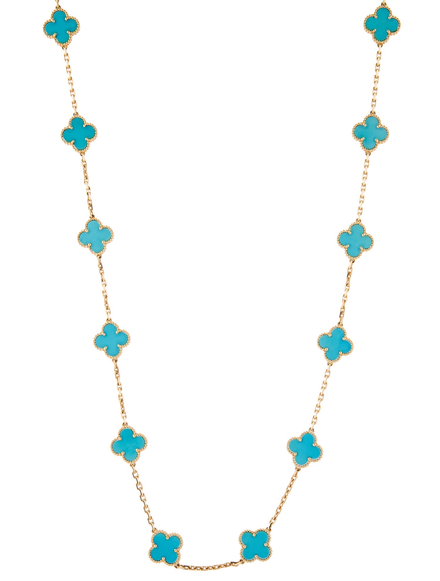 Van Cleef & Arpels Vintage Alhambra Necklace, 20 Motifs