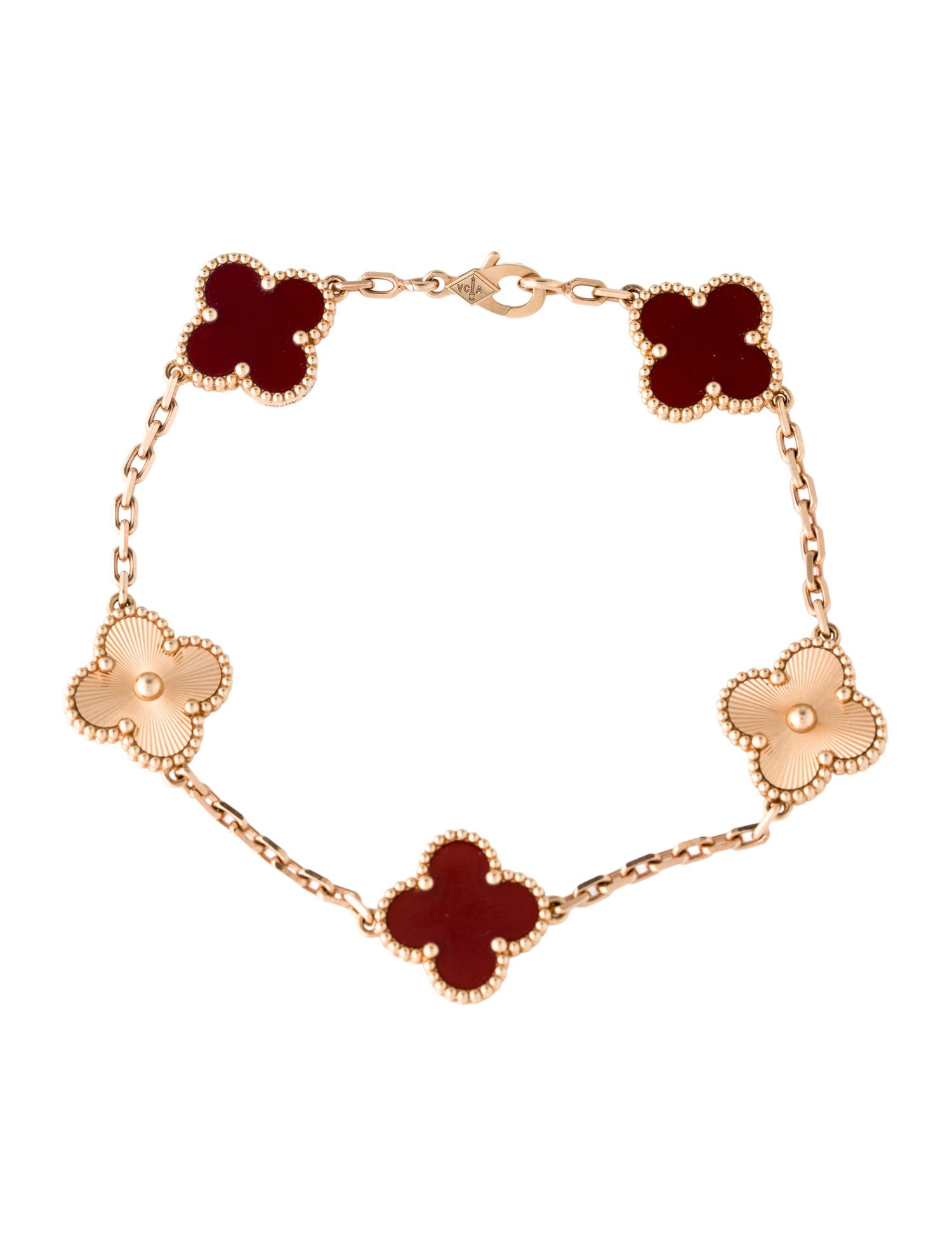 Van Cleef & Arpels Vintage Alhambra Bracelet, 5 Motifs