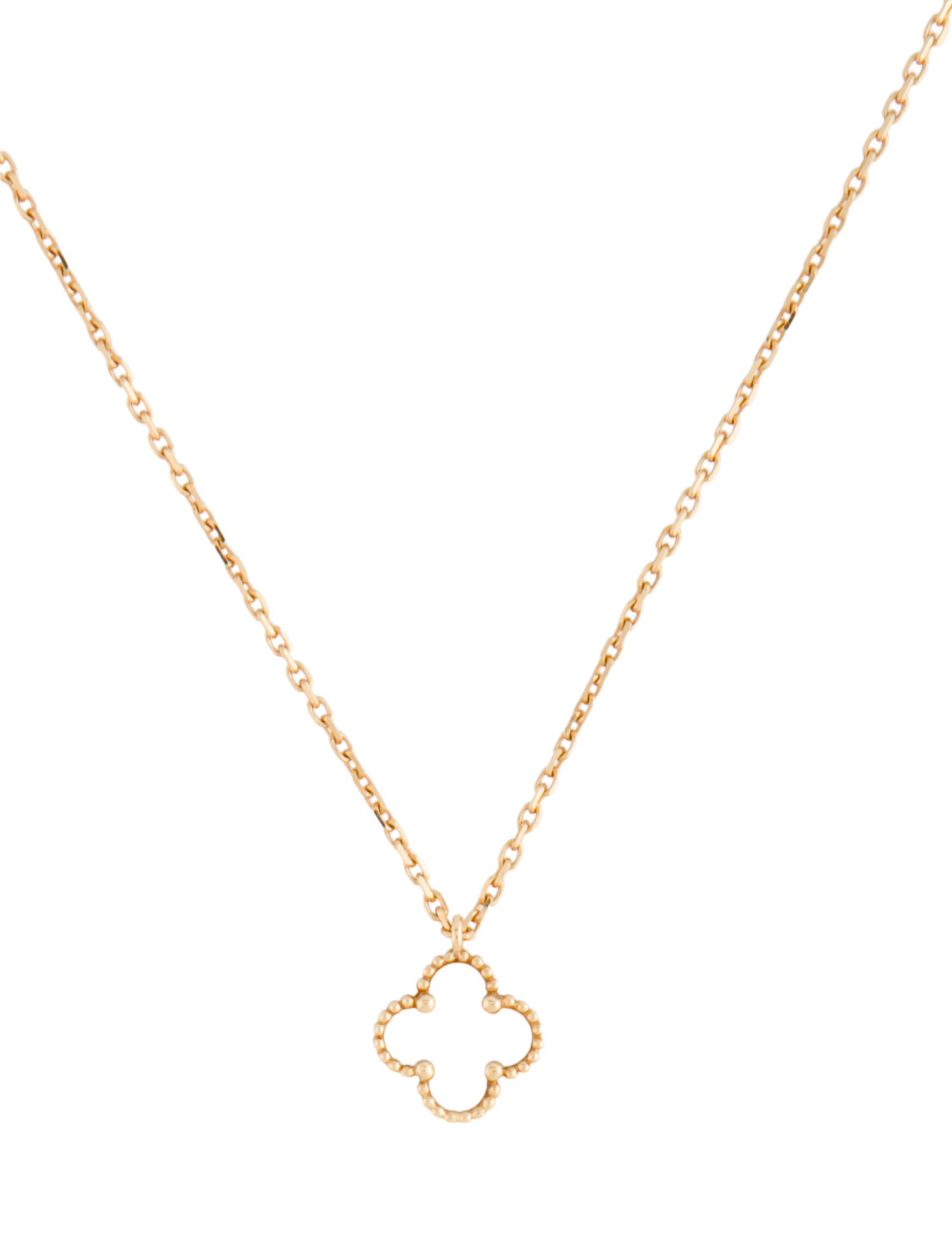 Van Cleef & Arpels Mother of Pearl Sweet Alhambra Pendant Necklace