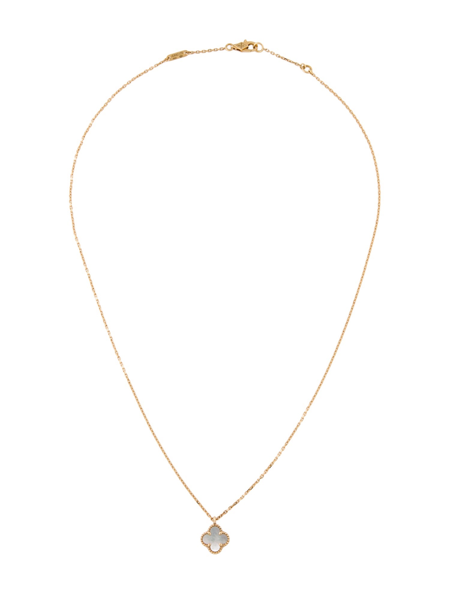 Van Cleef & Arpels Mother of Pearl Sweet Alhambra Pendant Necklace