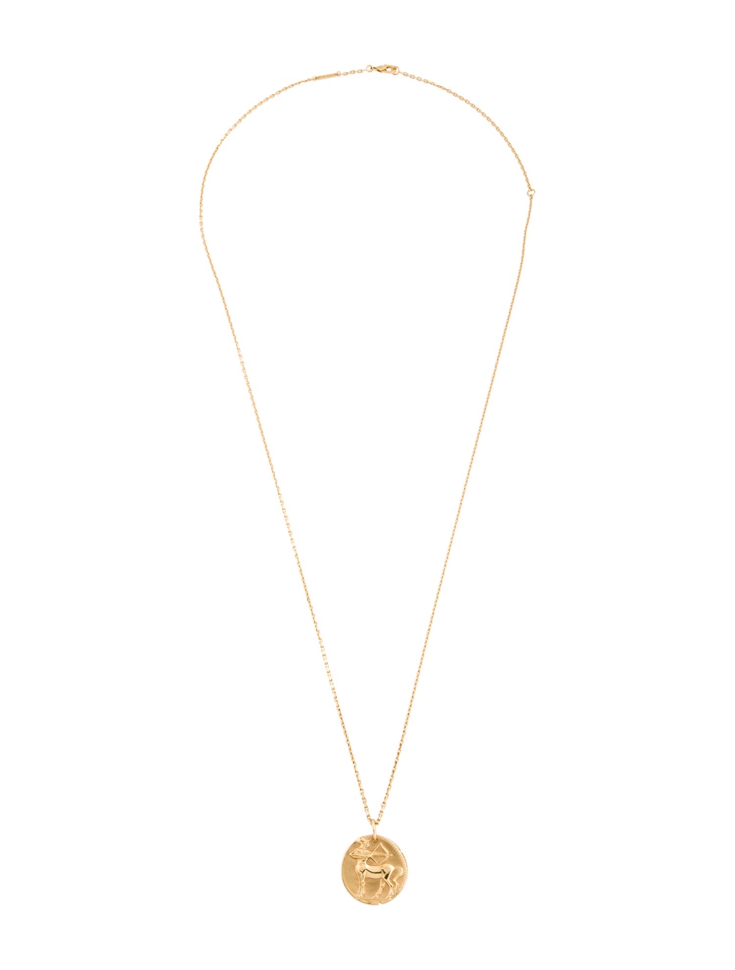 Van Cleef & Arpels Zodiaque Medal Sagittarii Pendant Trace Chain