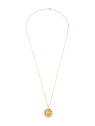 Van Cleef & Arpels Zodiaque Medal Sagittarii Pendant Trace Chain