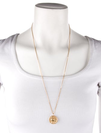 Van Cleef & Arpels Zodiaque Medal Sagittarii Pendant Trace Chain