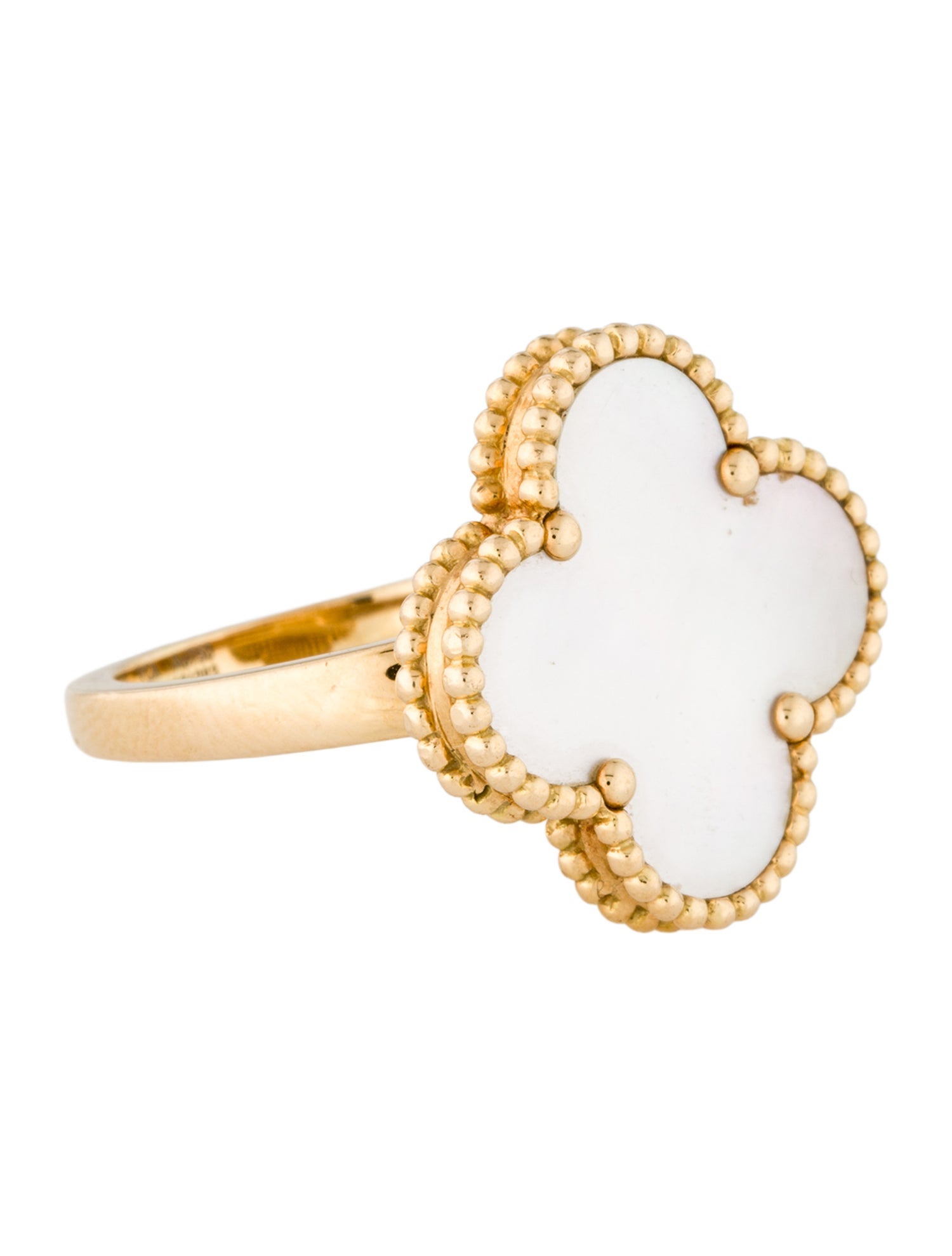 Van Cleef & Arpels Mother of Pearl Magic Alhambra Ring