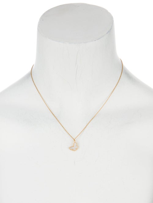 Van Cleef & Arpels Mother of Pearl Sweet Butterflies Pendant Necklace