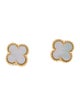 Van Cleef & Arpels Mother of Pearl Sweet Alhambra Stud Earrings