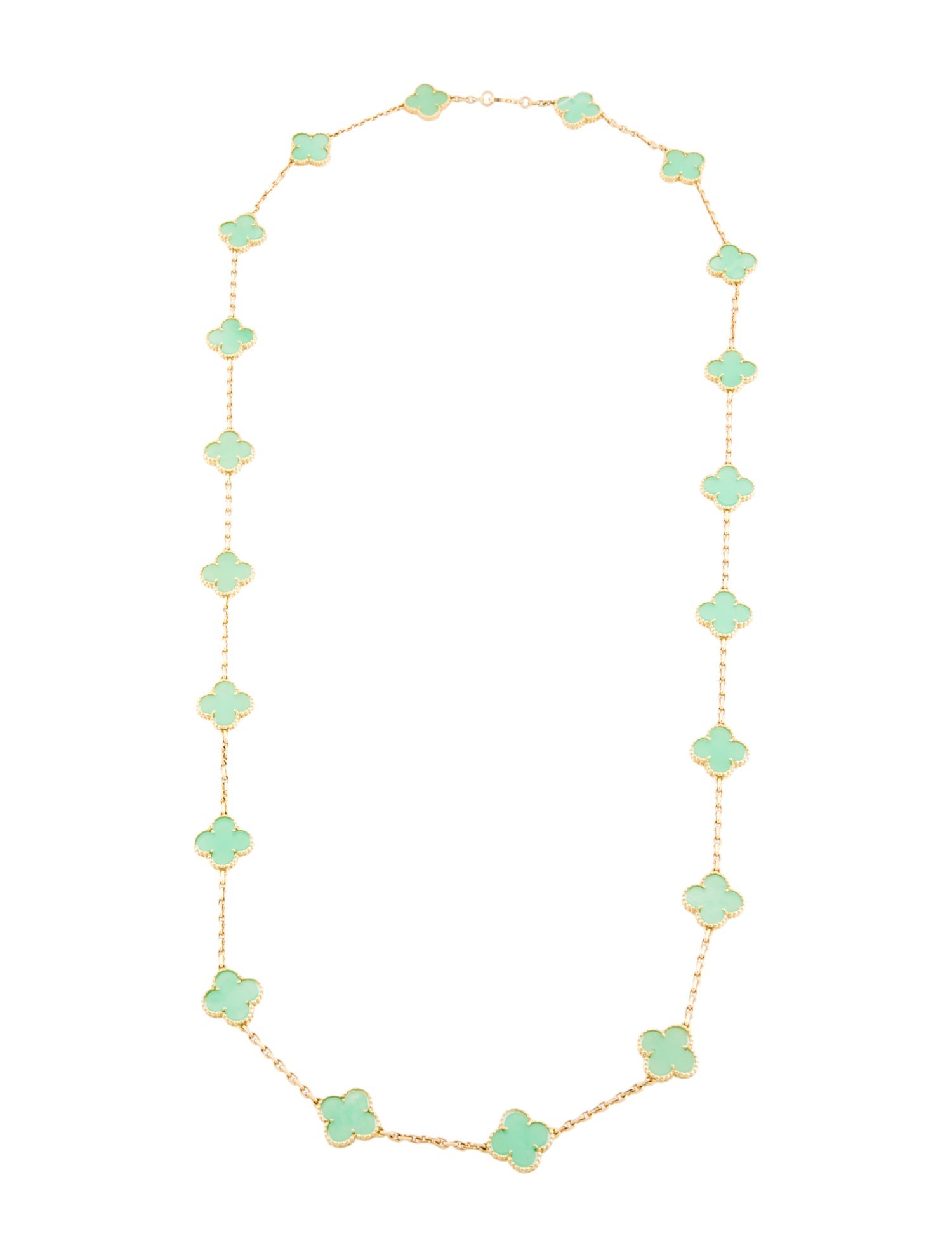 Van Cleef & Arpels Vintage Alhambra 20 Motif Necklace