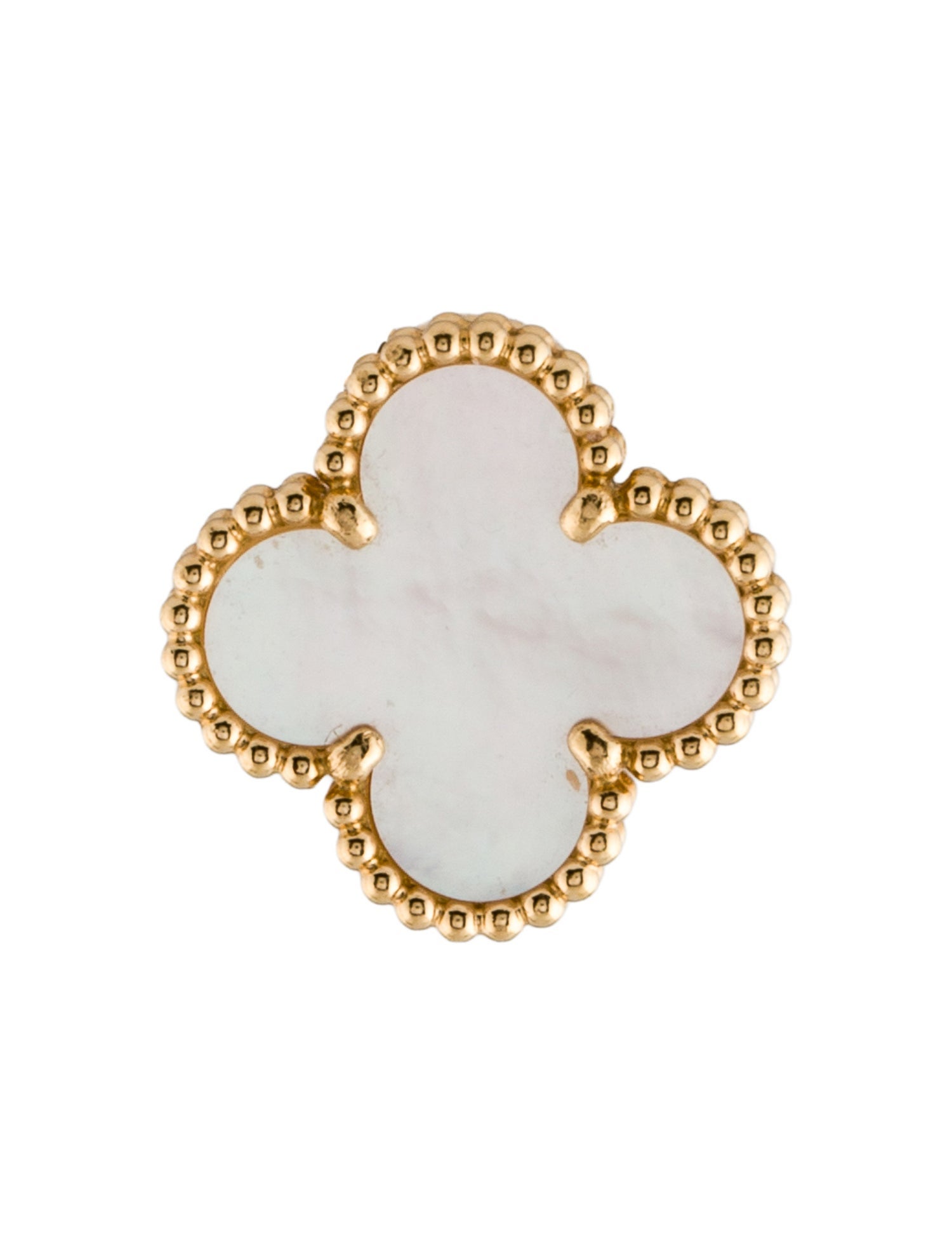 Van Cleef & Arpels Mother of Pearl Vintage Alhambra Single Earring