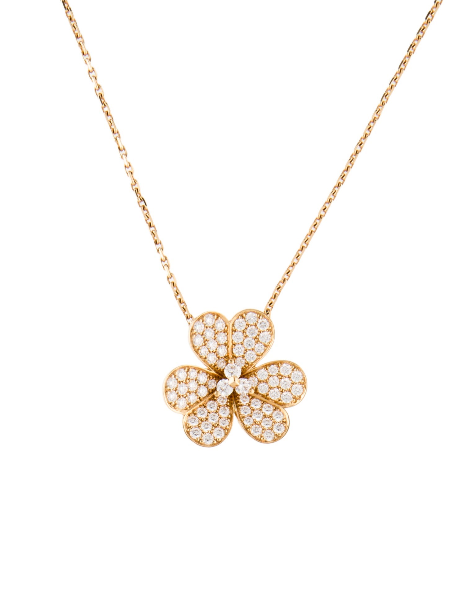 Van Cleef & Arpels Frivole Pendant Necklace, Large Model