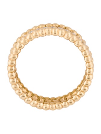 Van Cleef & Arpels 1 Row Perlée Diamond Ring
