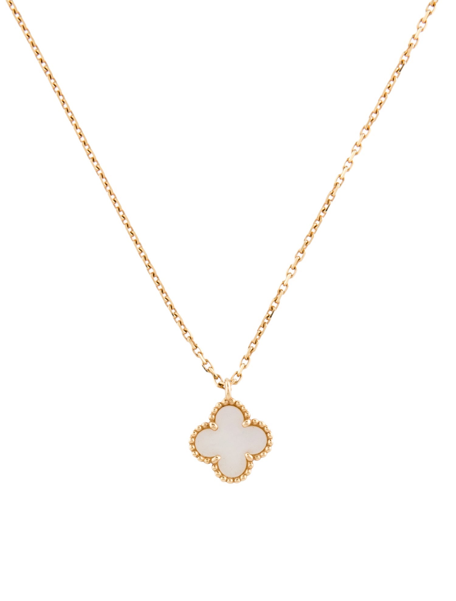 Van Cleef & Arpels Mother of Pearl Sweet Alhambra Necklace