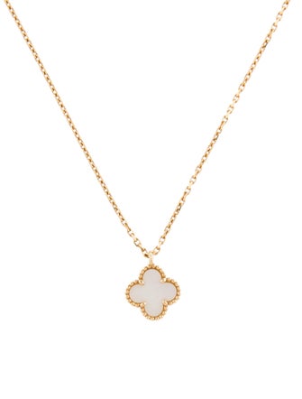 Van Cleef & Arpels Mother of Pearl Sweet Alhambra Necklace