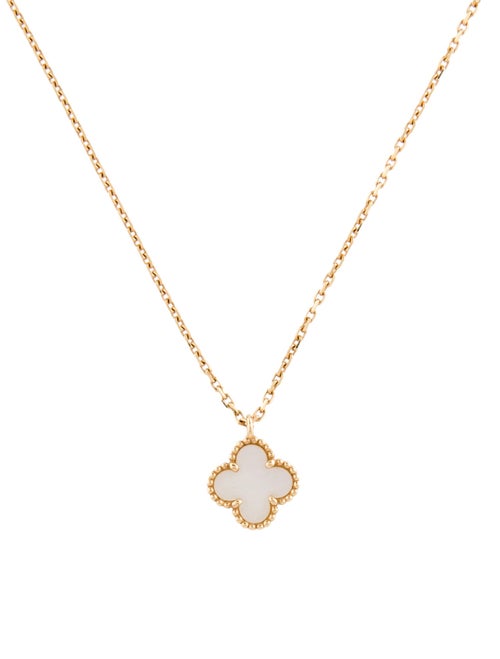 Van Cleef & Arpels Mother of Pearl Sweet Alhambra Necklace