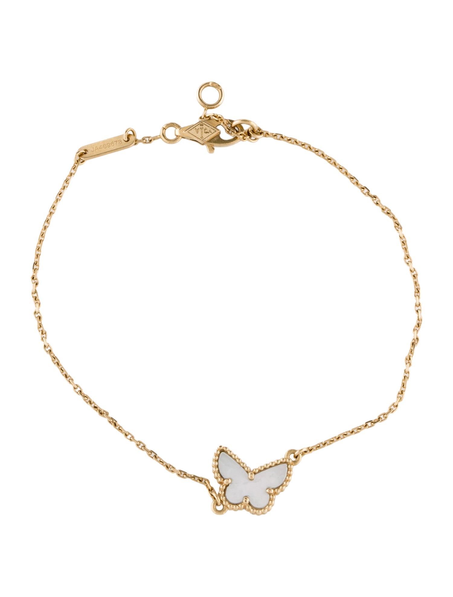 Van Cleef & Arpels Mother of Pearl Sweet Butterflies Bracelet