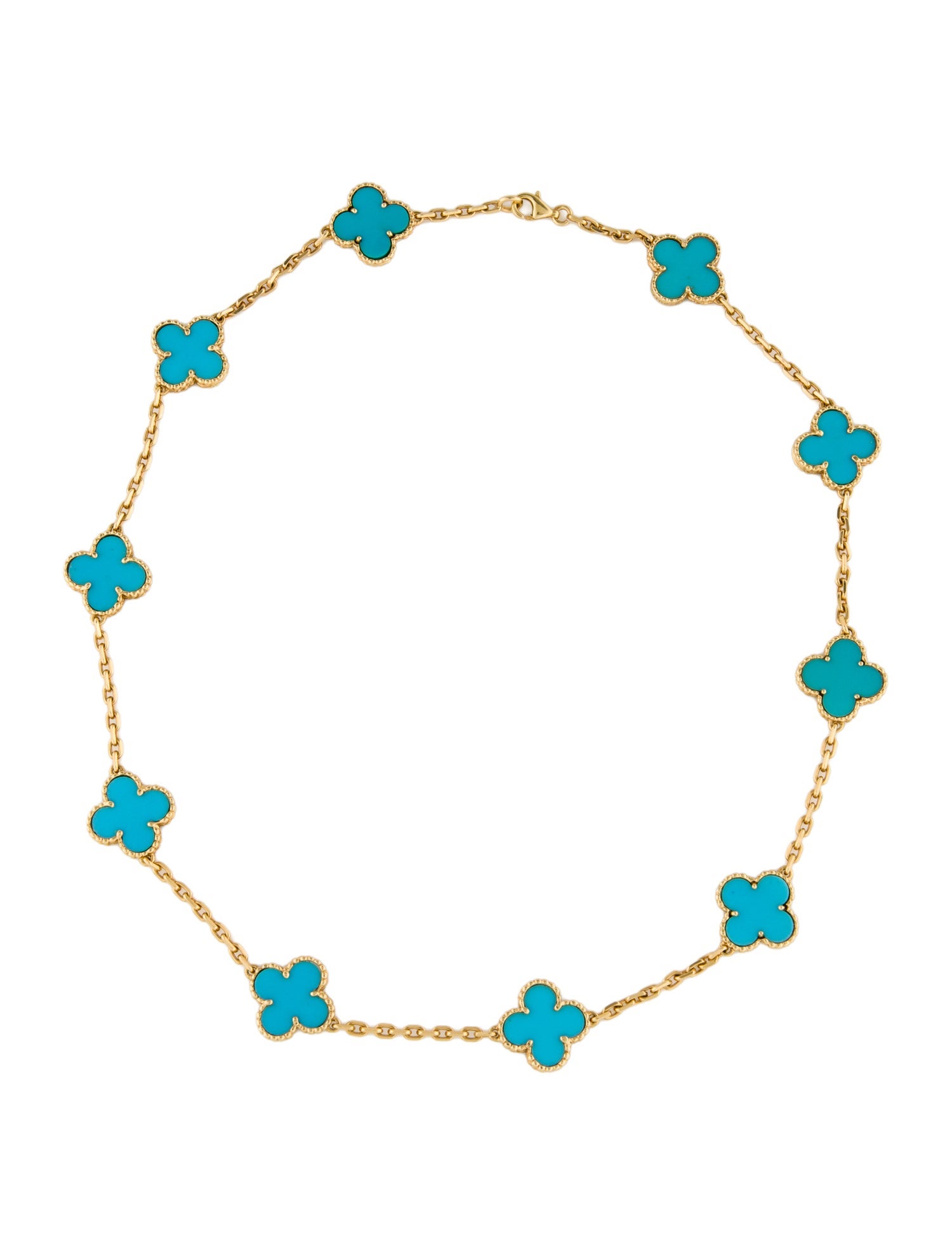 Van Cleef & Arpels Vintage Alhambra Necklace, 10 Motifs