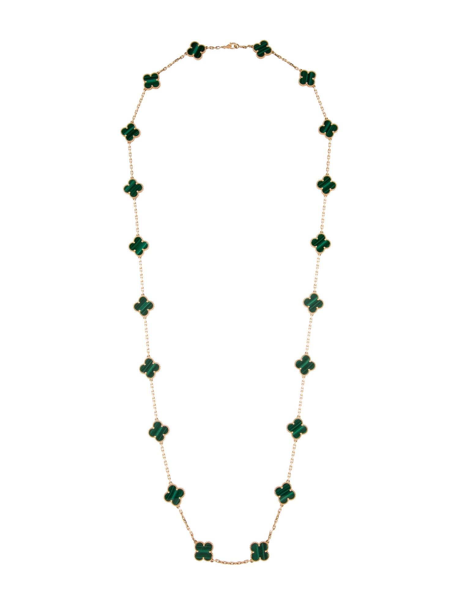 Van Cleef & Arpels Vintage Alhambra Long Necklace, 20 Motifs