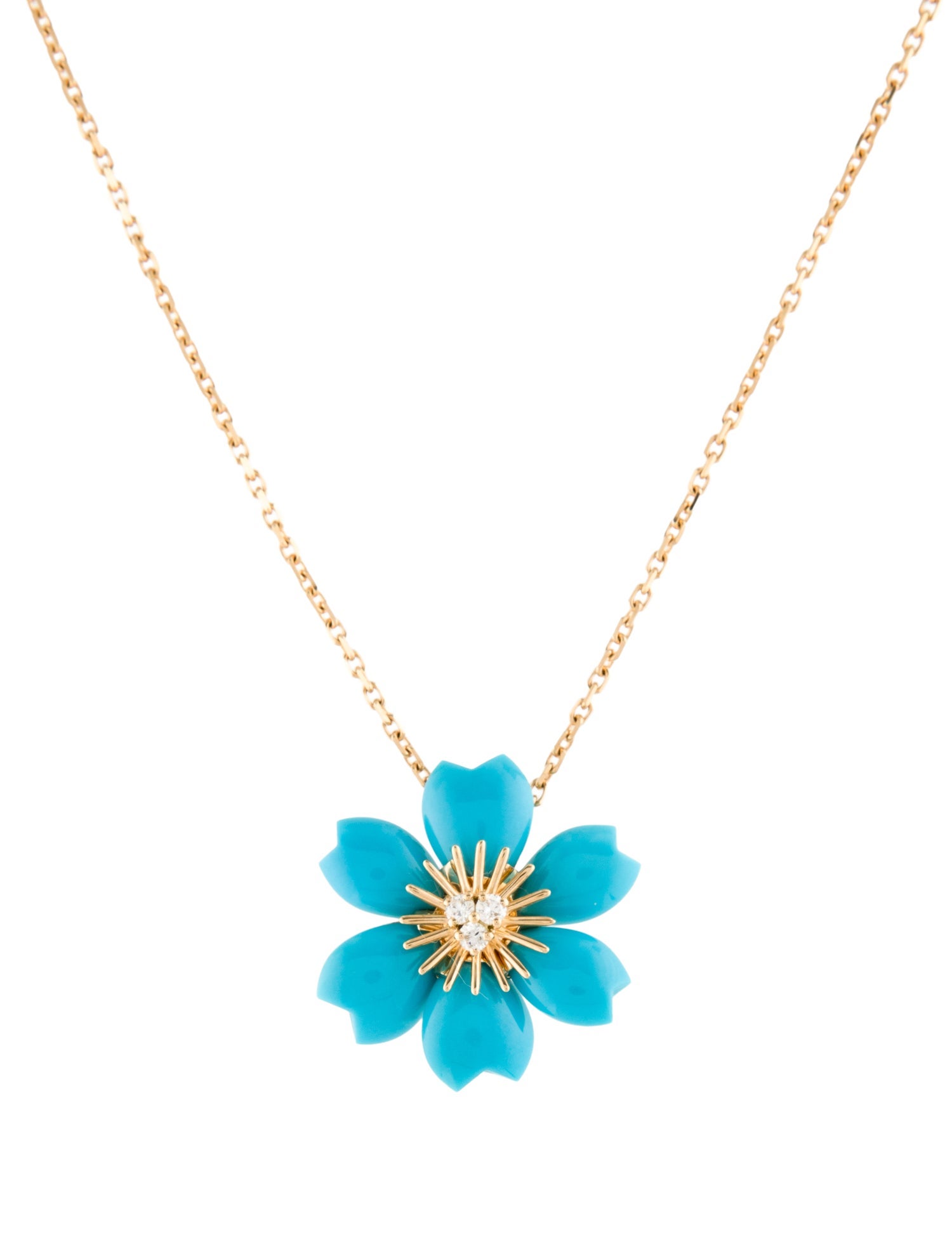 Van Cleef & Arpels Rose de Noël Pendant, Mini Model