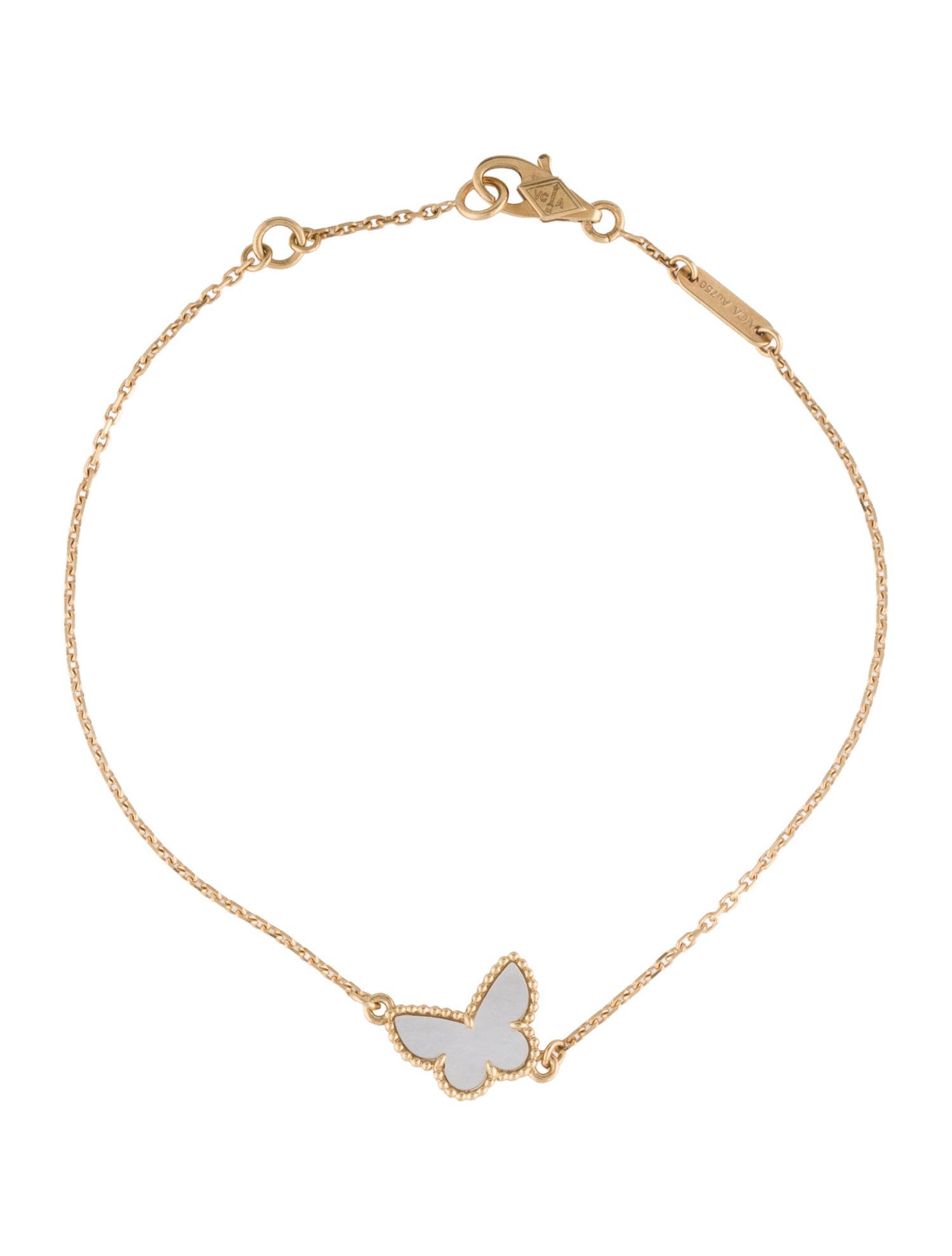 Van Cleef & Arpels Mother of Pearl Sweet Butterfly Bracelet
