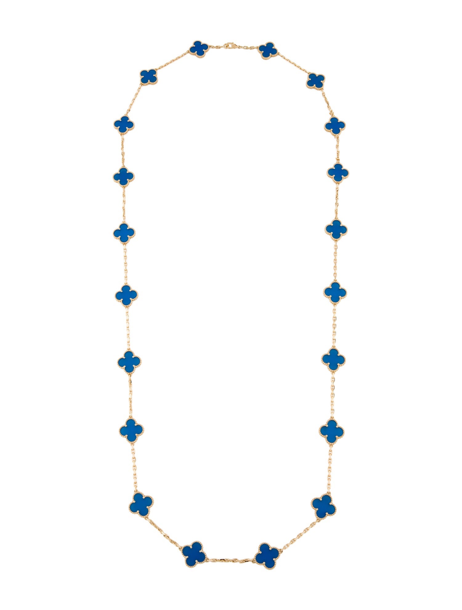 Van Cleef & Arpels Vintage Alhambra Long Necklace, 20 Motifs