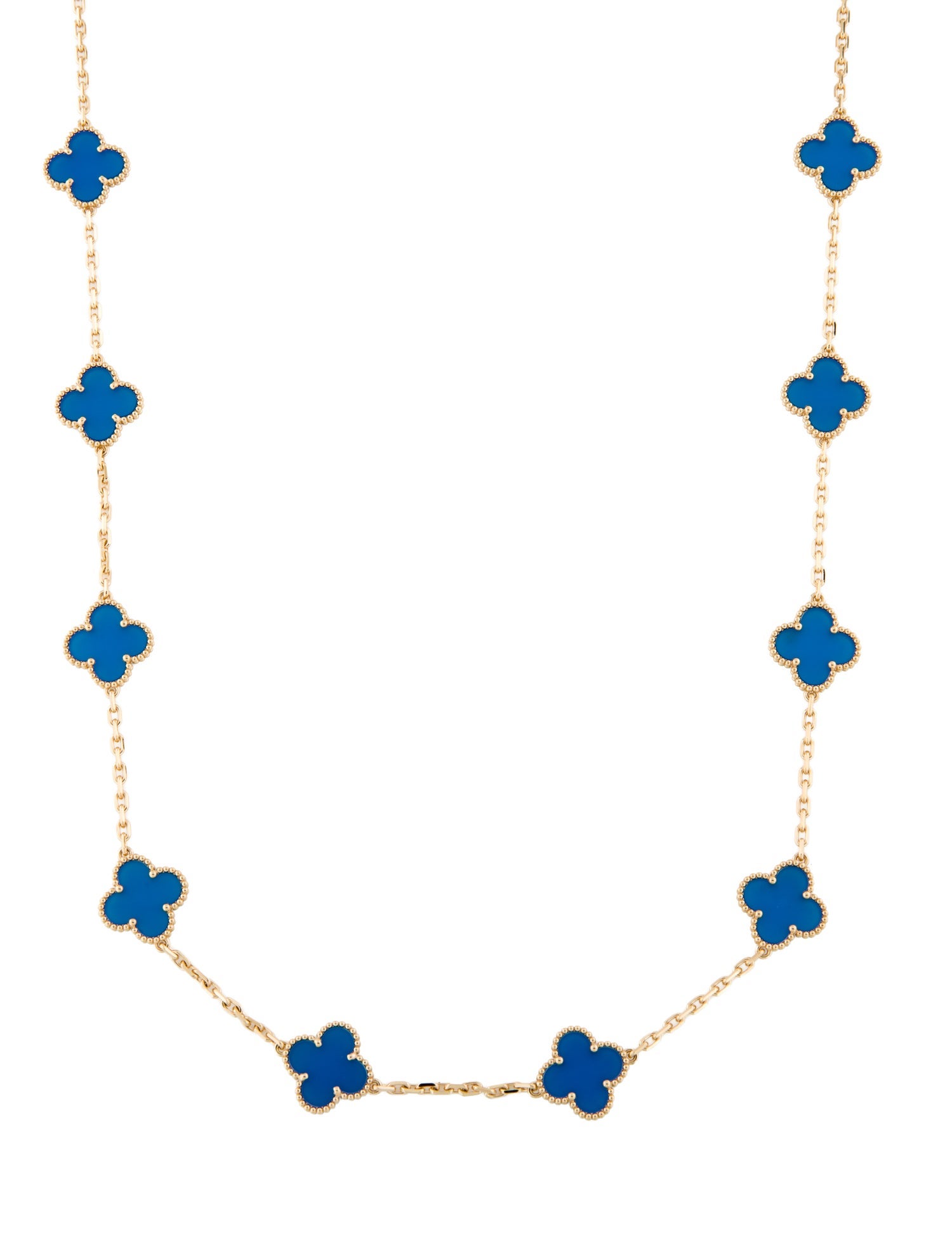 Van Cleef & Arpels Vintage Alhambra Long Necklace, 20 Motifs