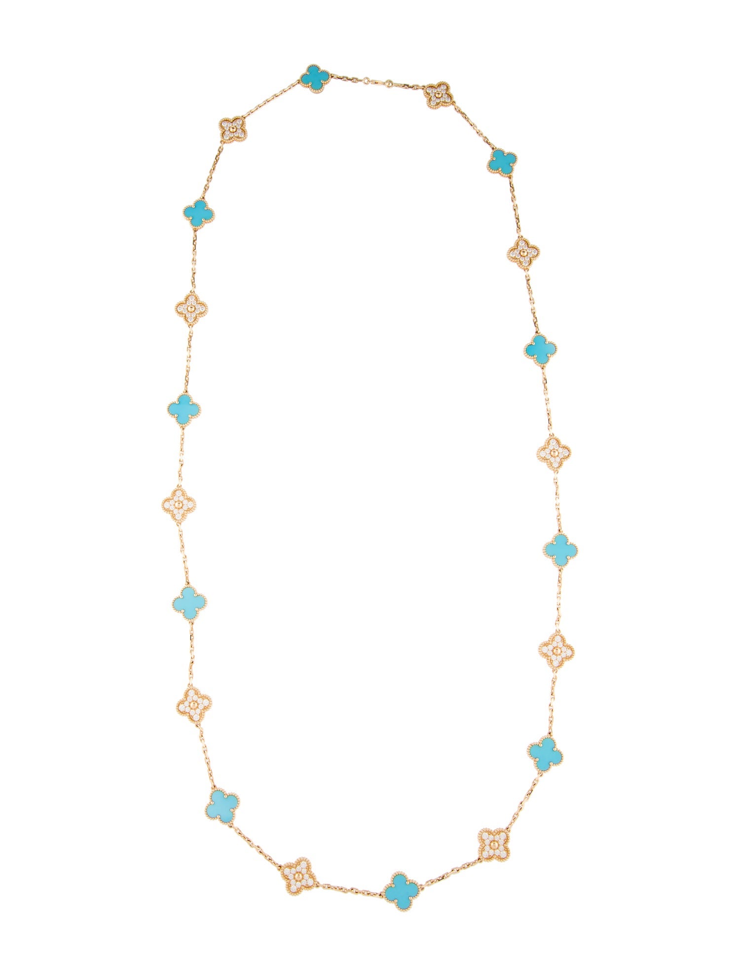 Van Cleef & Arpels 2025 Limited Edition Vintage Alhambra Long Necklace, 20 Motifs