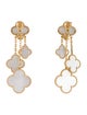 Van Cleef & Arpels Mother of Pearl Magic Alhambra Earrings, 4 Motifs