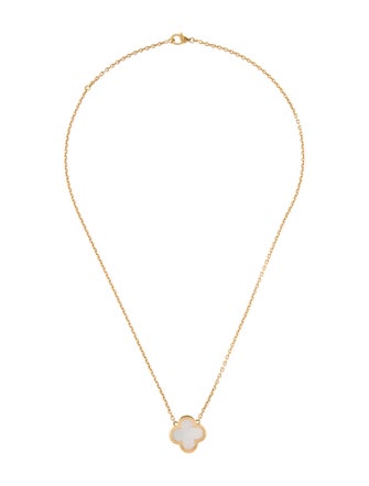 Van Cleef & Arpels Mother of Pearl Pure Alhambra Pendant Necklace