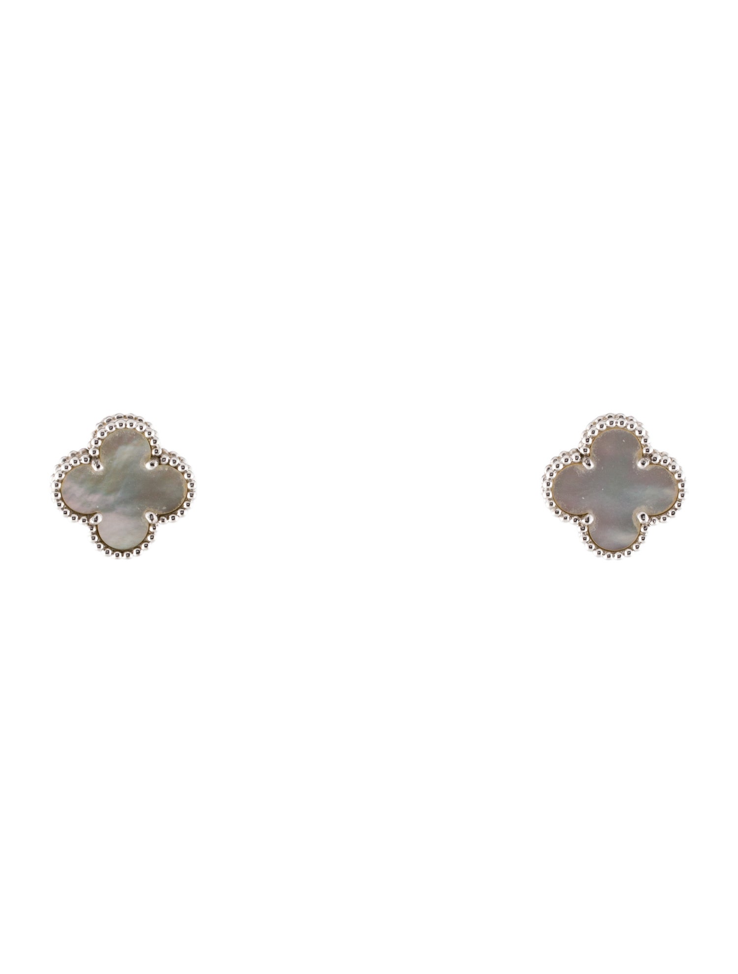 Van Cleef & Arpels Mother of Pearl Vintage Alhambra Earrings