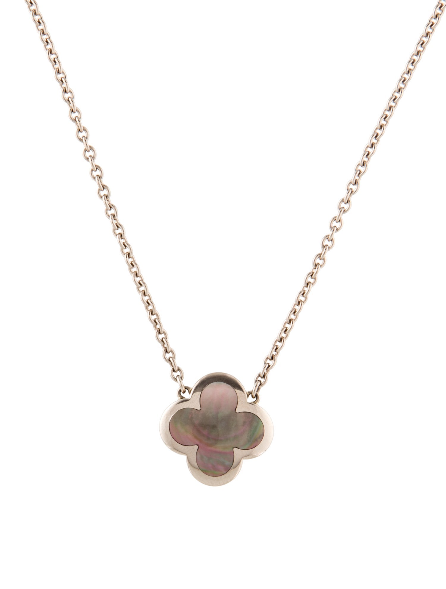Van Cleef & Arpels Mother of Pearl Pure Alhambra Pendant Necklace