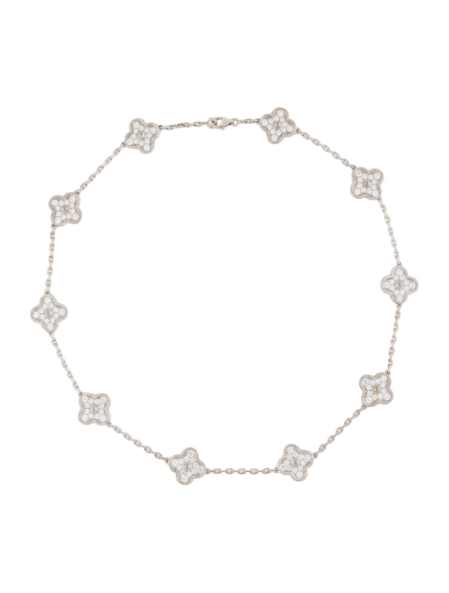 Van Cleef & Arpels Vintage Alhambra 10 Motif Necklace