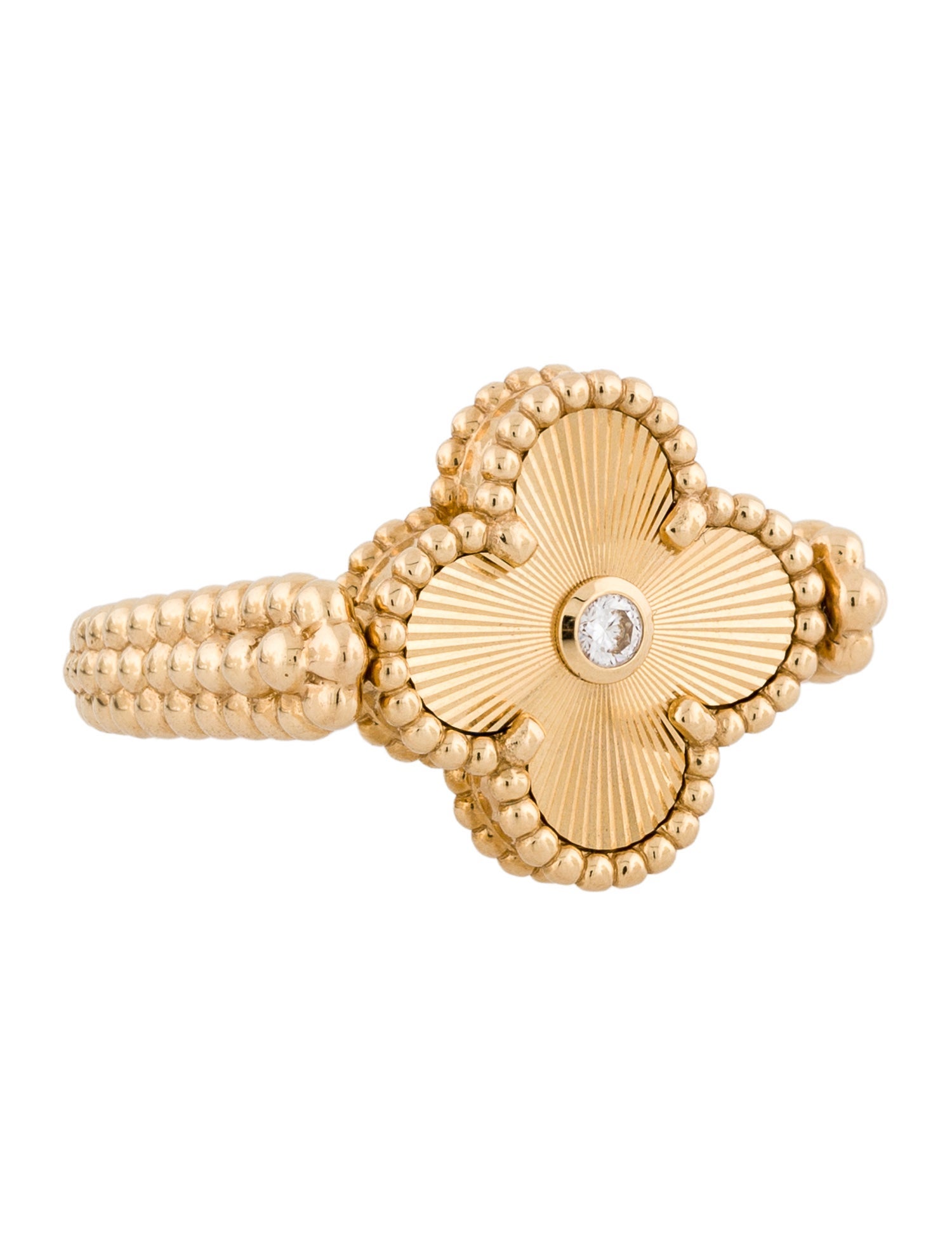 Van Cleef & Arpels Vintage Alhambra Reversible Ring