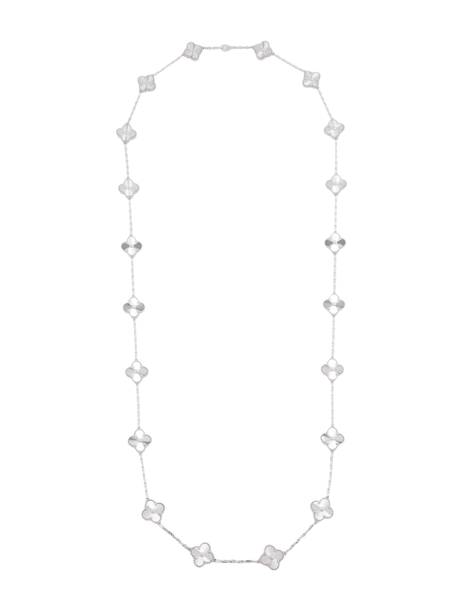 Van Cleef & Arpels Vintage Alhambra Long Necklace, 20 Motifs