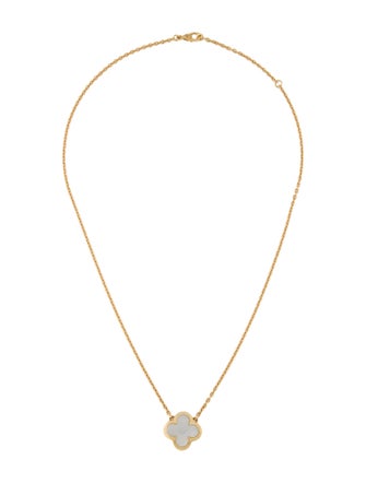 Van Cleef & Arpels Mother Of Pearl Pure Alhambra Pendant Necklace