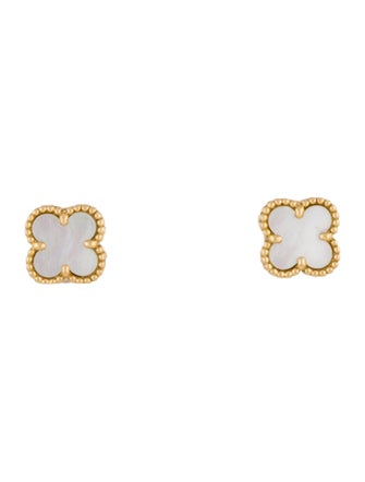 Van Cleef & Arpels Mother of Pearl Sweet Alhambra Earstuds