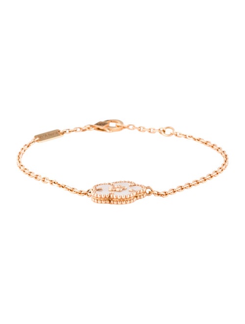 Van Cleef & Arpels Mother of Pearl Plum Blossom Lucky Spring Bracelet