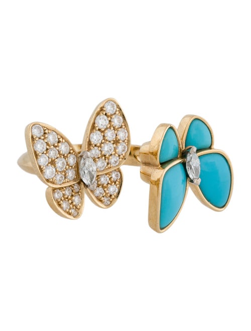 Van Cleef & Arpels Two Butterfly Between the Finger Ring