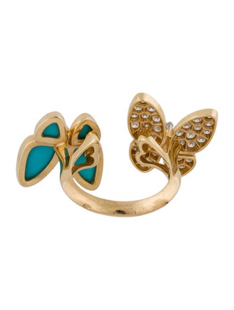 Van Cleef & Arpels Two Butterfly Between the Finger Ring