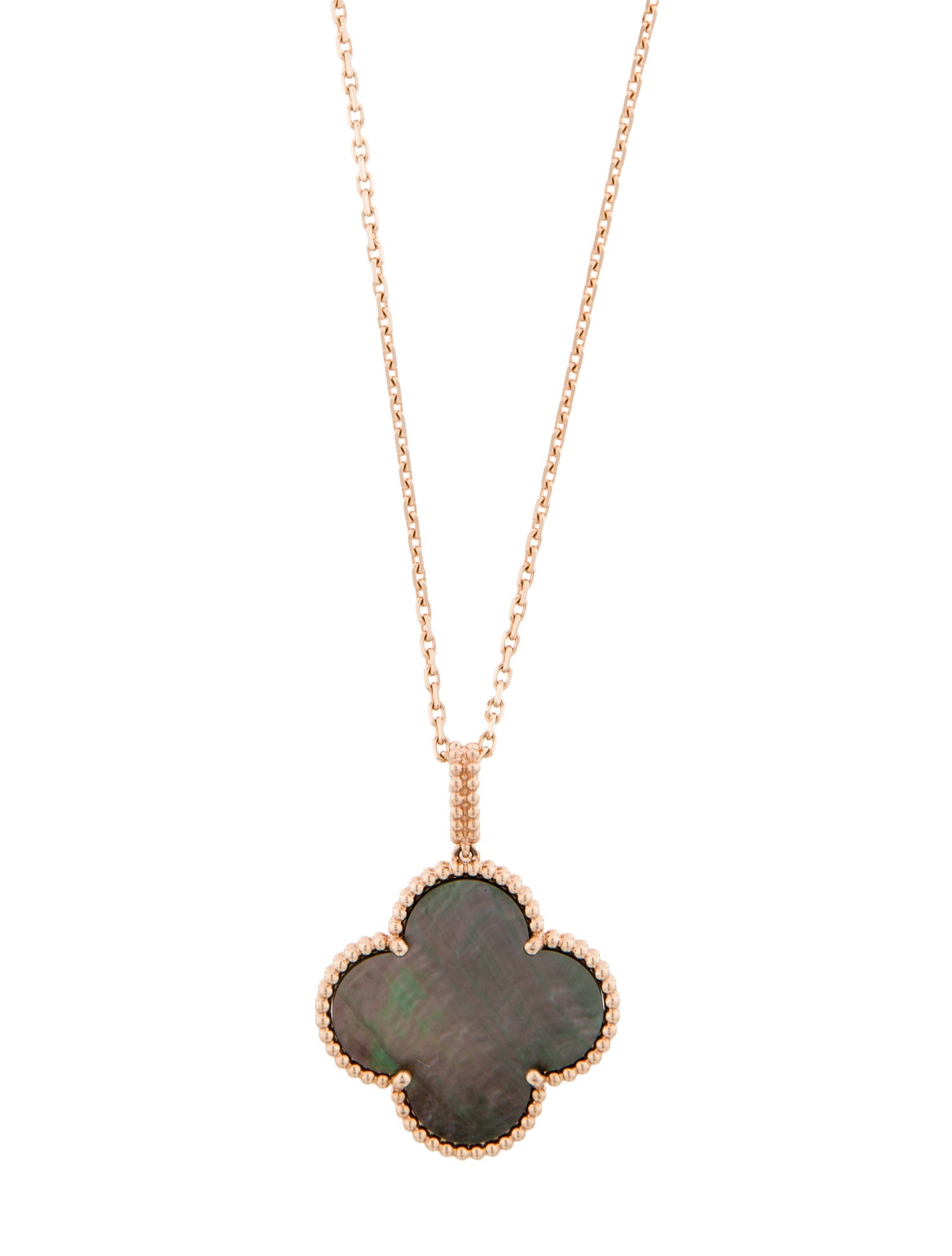 Van Cleef & Arpels Mother of Pearl Magic Alhambra Long Necklace, 1 Motif